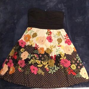 Flower 🌸 Strapless dress